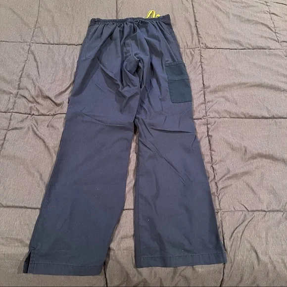 Four Pairs of Scrub Pants Sizes Small and Medium Nursing Medical Comfort Blue - Picture 15 of 16